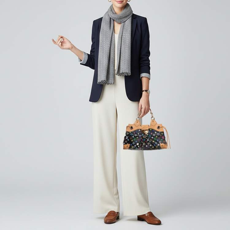 Pre Owned Louis Vuitton Ursula Multicolor Monogram Canvas and Leather Bag