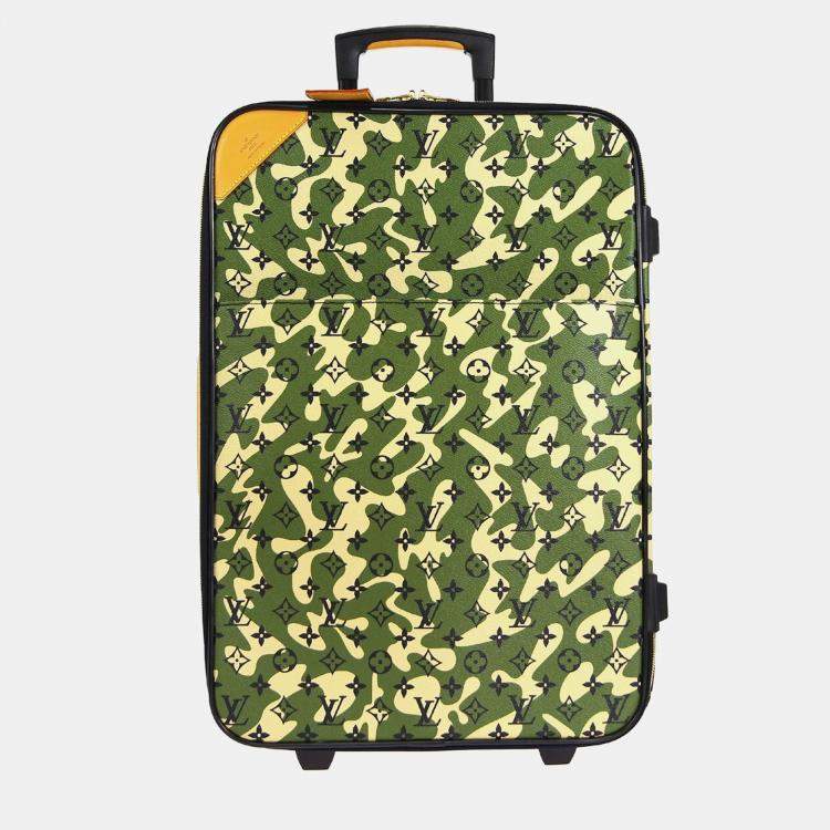 Pre Owned Louis Vuitton Pegase 60 Monogram Canvas Suitcase