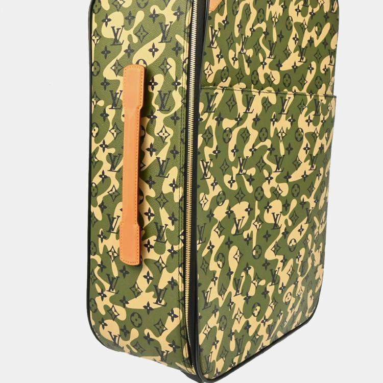 Pre Owned Louis Vuitton Monoglamourage Pegase 60 Carry-On Luggage