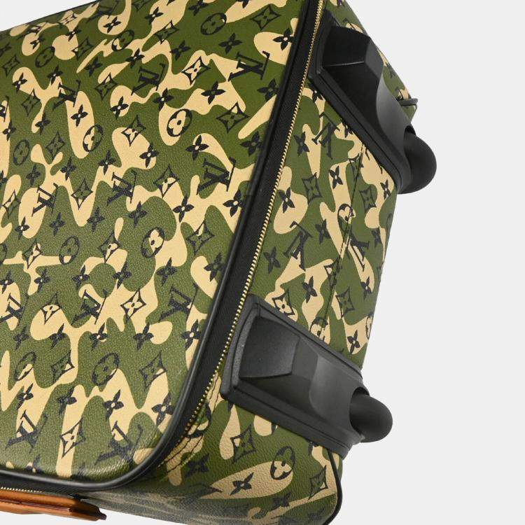 Pre Owned Louis Vuitton Monoglamourage Pegase 60 Carry-On Luggage