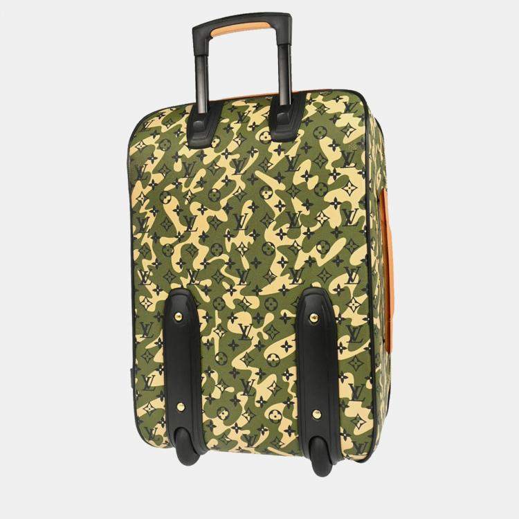 Pre Owned Louis Vuitton Monoglamourage Pegase 60 Carry-On Luggage