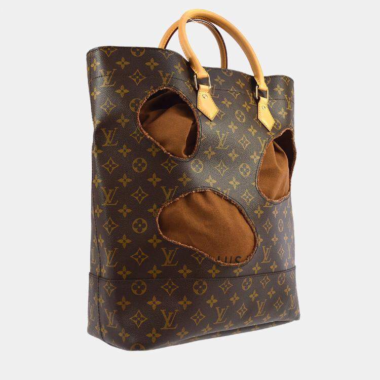 Pre Owned Louis Vuitton Comme des Garcons With Holes Monogram Canvas Tote Bag