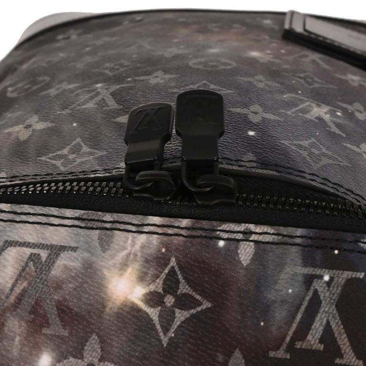 Pre Owned Louis Vuitton Monogram Galaxy Alpha Black Coated Canvas Backpack