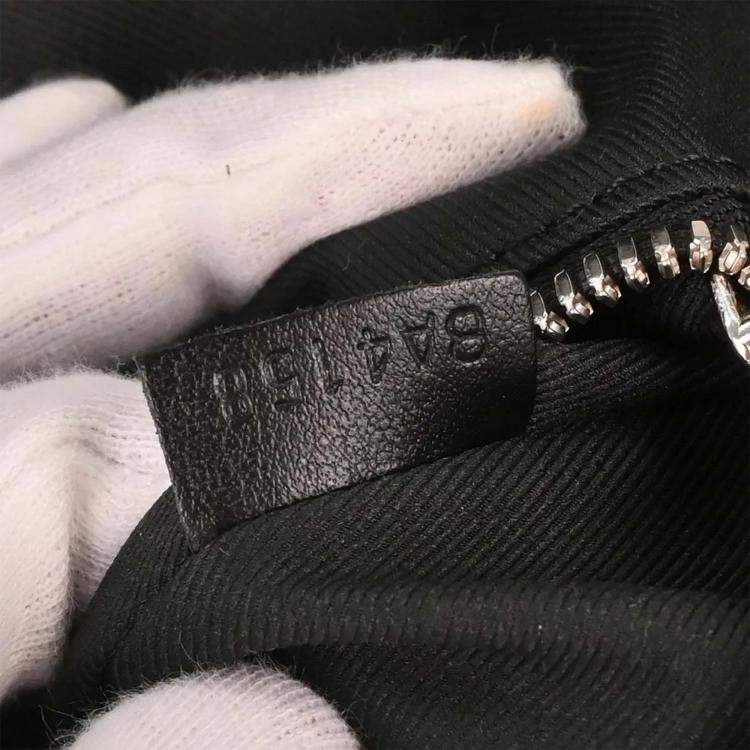 Pre Owned Louis Vuitton Monogram Galaxy Alpha Black Coated Canvas Backpack