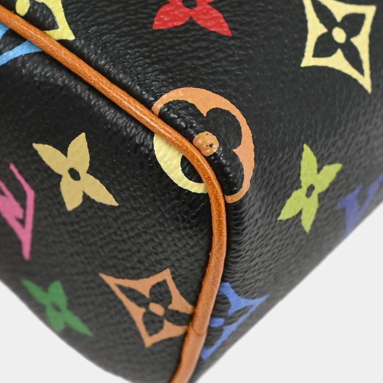 Pre Owned Louis Vuitton Multicolor Mini Speedy Handbag