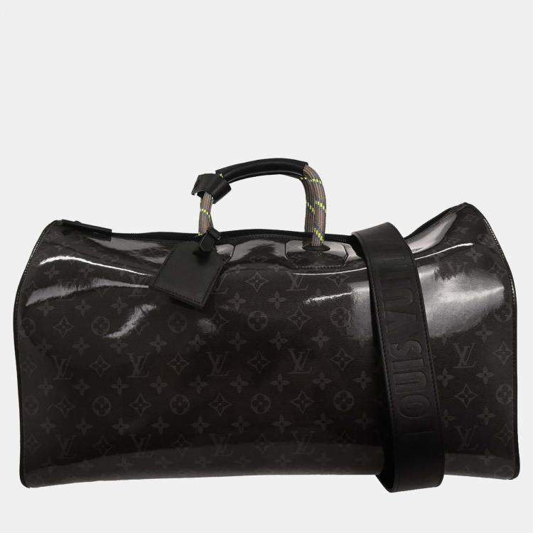 Pre Owned Louis Vuitton Keepall Bandouliere 50 Monogram Glaze Canvas Duffel Bag