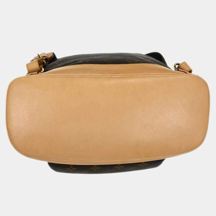 Pre Owned Louis Vuitton Monogram Montsouris GM Brown Canvas Backpack