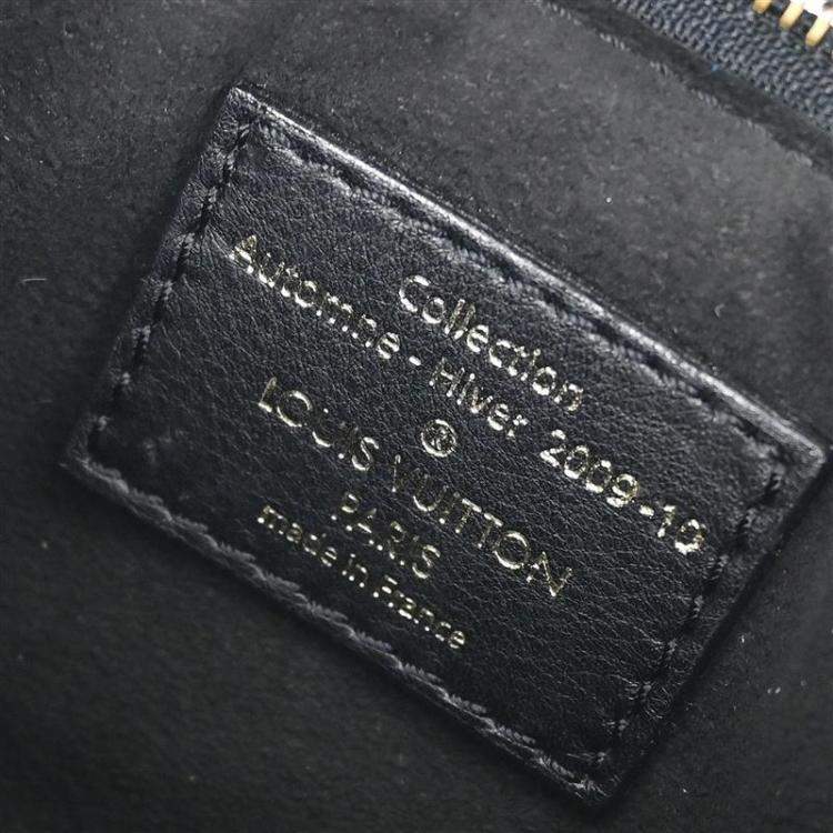 Pre Owned Louis Vuitton Pochette Accessoires Mini Eclipse Monogram Eclipse Canvas Wristlet