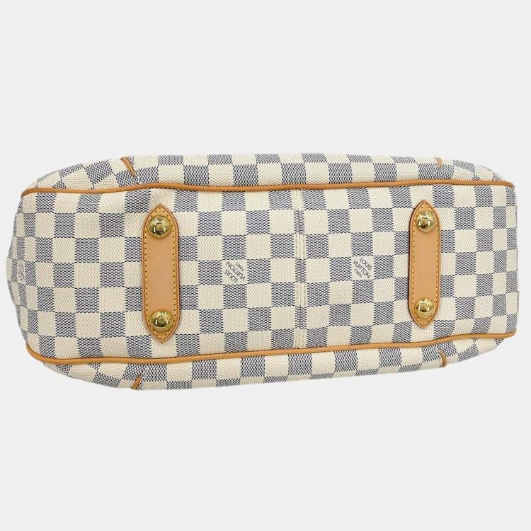 Pre Owned Louis Vuitton Galliera PM Damier Azur Canvas Shoulder Bag