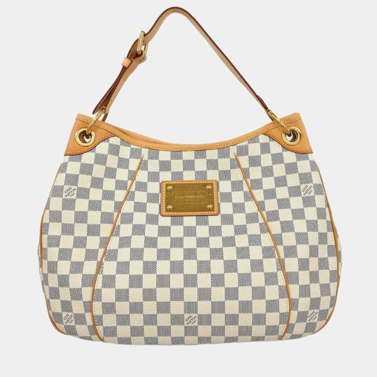 Pre Owned Louis Vuitton Galliera PM Damier Azur Canvas Shoulder Bag