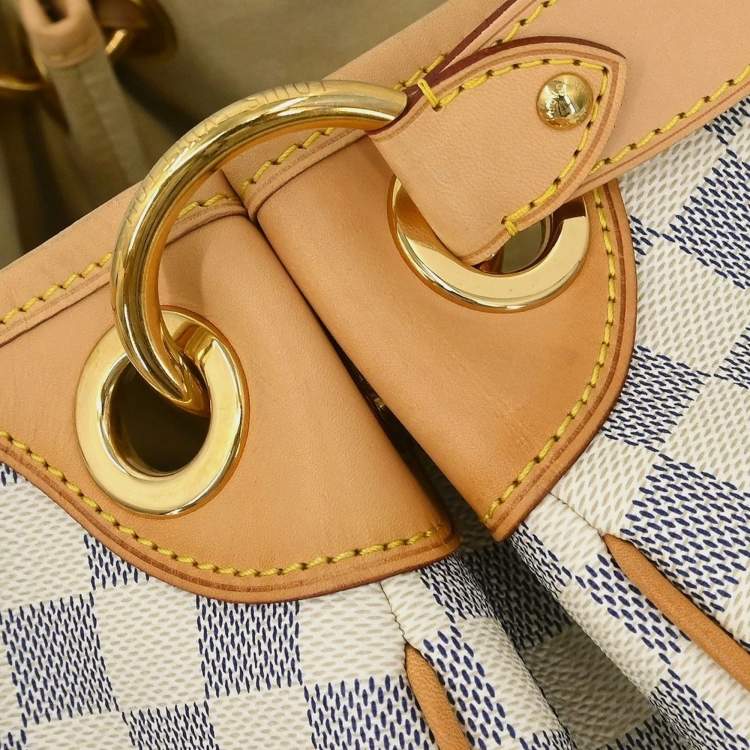 Pre Owned Louis Vuitton Galliera PM Damier Azur Canvas Shoulder Bag