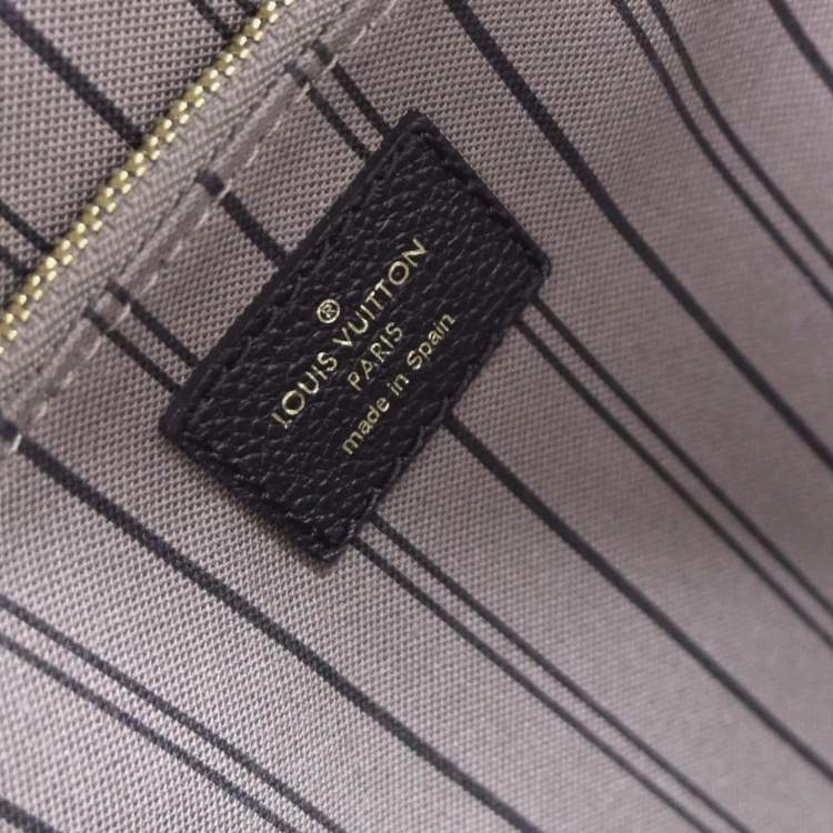 Pre Owned Louis Vuitton Sorbonne Black Monogram Empreinte Leather Backpack