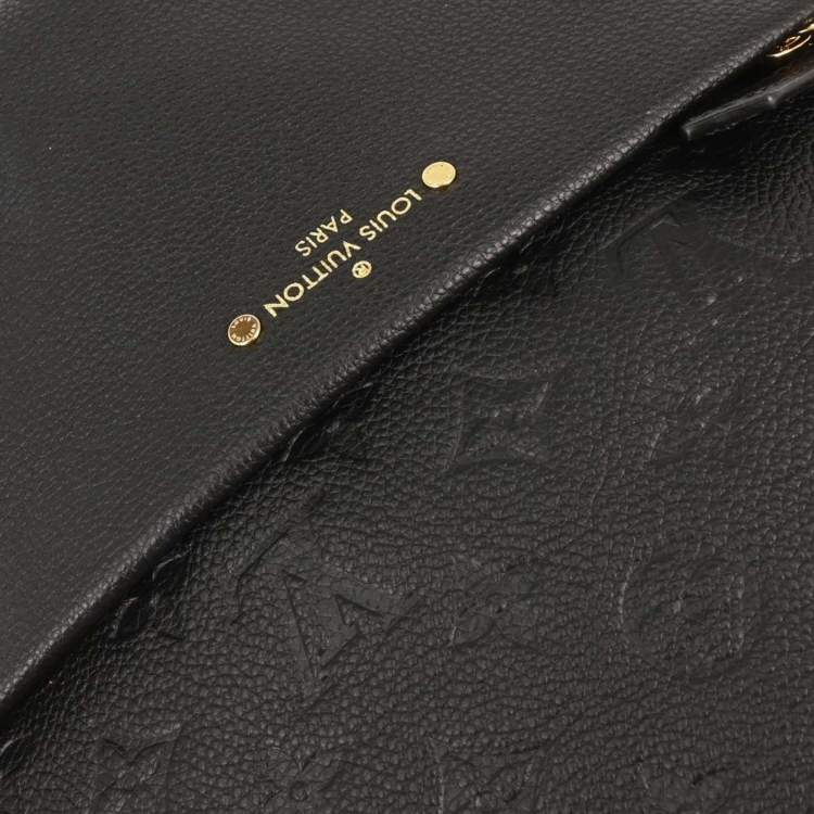 Pre Owned Louis Vuitton Sorbonne Black Monogram Empreinte Leather Backpack
