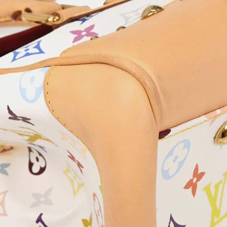 مملوكة مسبقًا Louis Vuitton White Multicolor Beverly Gm Handbag