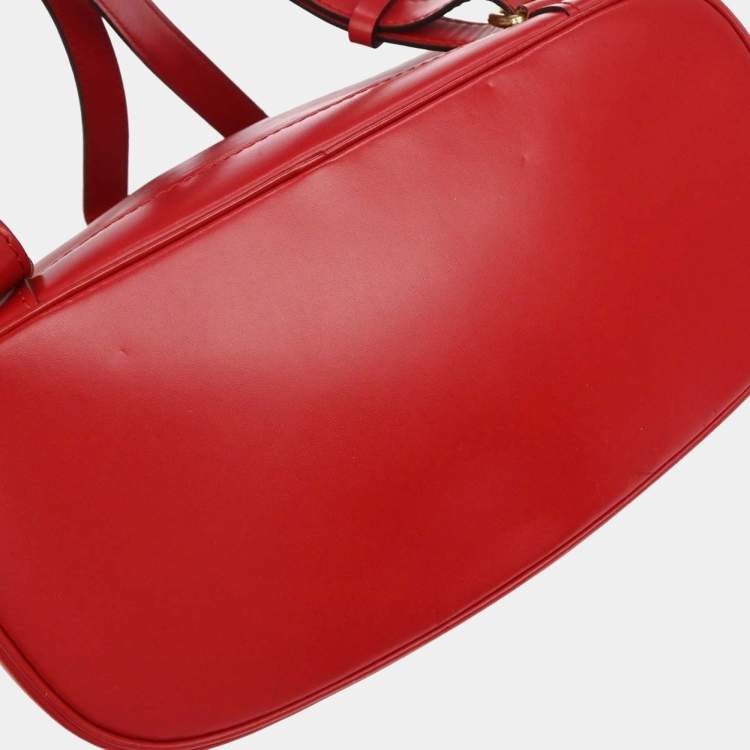 Pre Owned Louis Vuitton Red Epi Montsouris Mm Monaco Limited Backpack