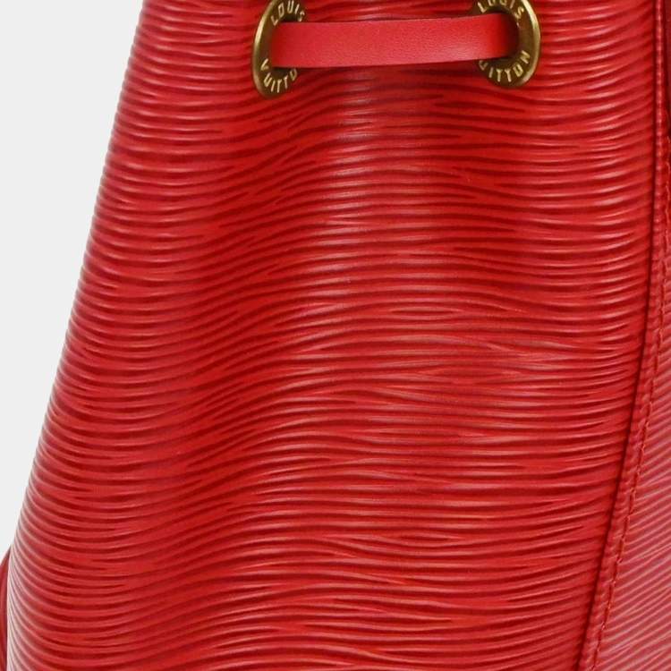 Pre Owned Louis Vuitton Red Epi Montsouris Mm Monaco Limited Backpack