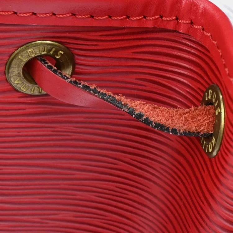 Pre Owned Louis Vuitton Red Epi Montsouris Mm Monaco Limited Backpack