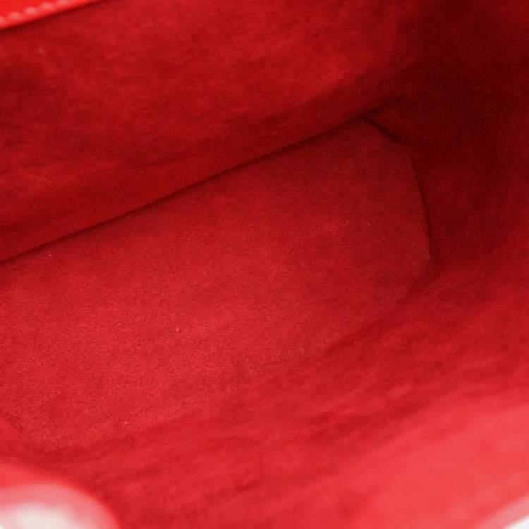 Pre Owned Louis Vuitton Red Epi Montsouris Mm Monaco Limited Backpack