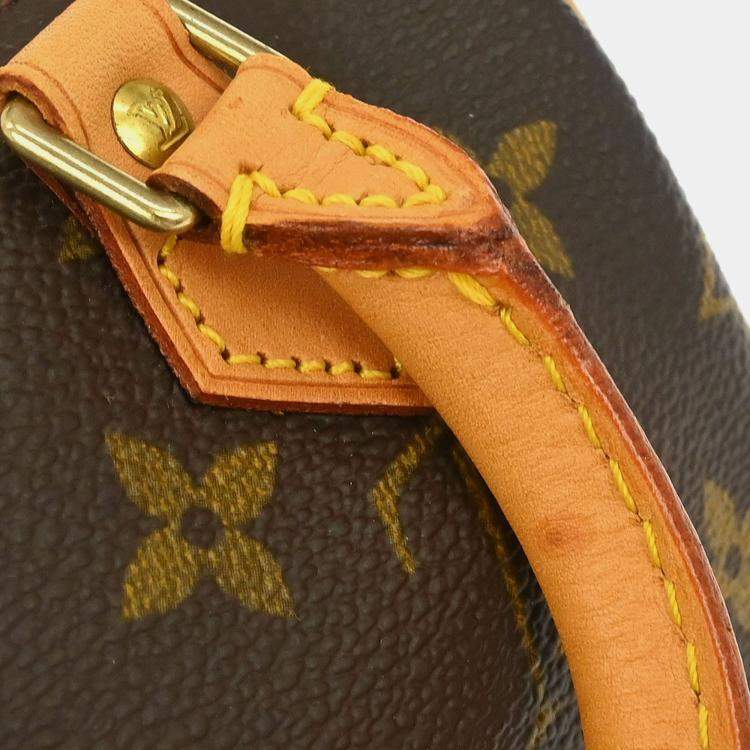 Pre Owned Louis Vuitton Monogram Speedy Mini Brown Monogram Canvas Top Handle Bag
