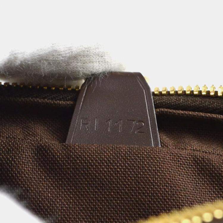 Pre Owned Louis Vuitton Porte Documents Voyage Brown Damier Ebene Canvas Briefcase