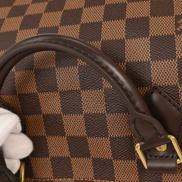 مملوكة مسبقًا Louis Vuitton Speedy 35 Brown Damier Ebene Canvas Top Handle Bag