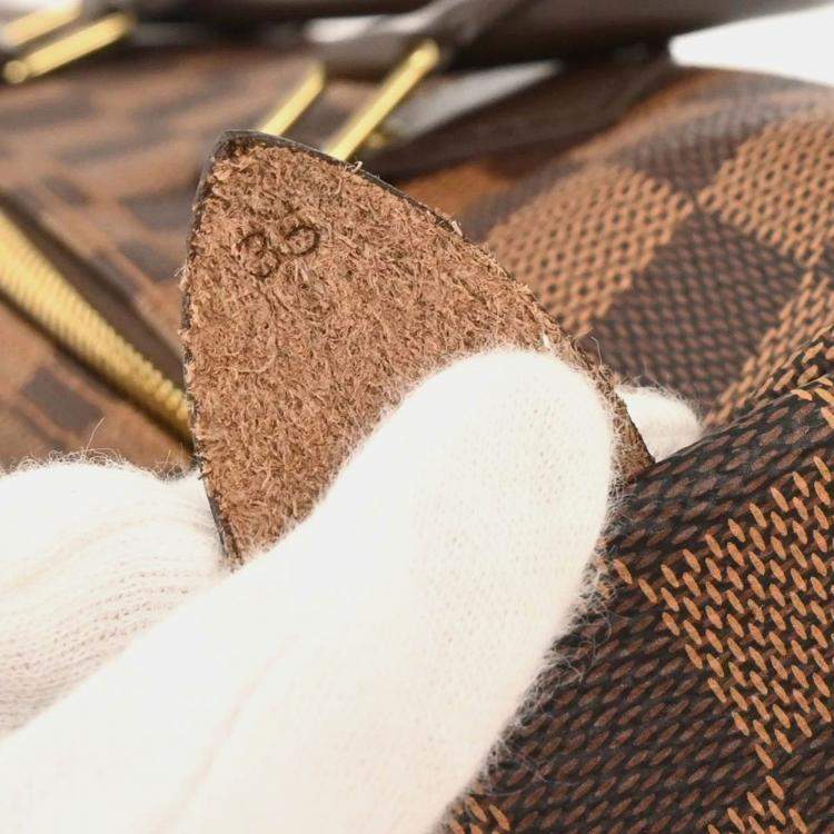 مملوكة مسبقًا Louis Vuitton Speedy 35 Brown Damier Ebene Canvas Top Handle Bag