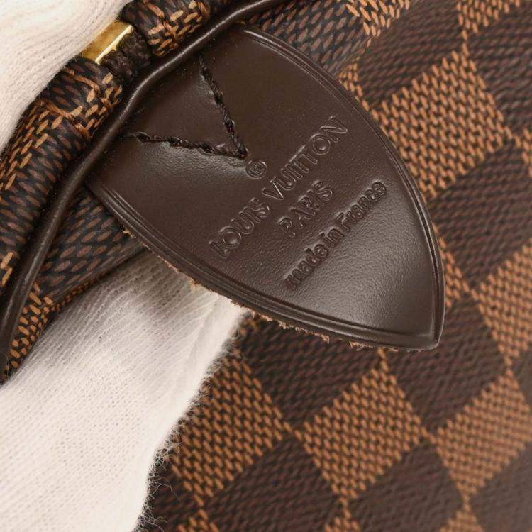 مملوكة مسبقًا Louis Vuitton Speedy 35 Brown Damier Ebene Canvas Top Handle Bag