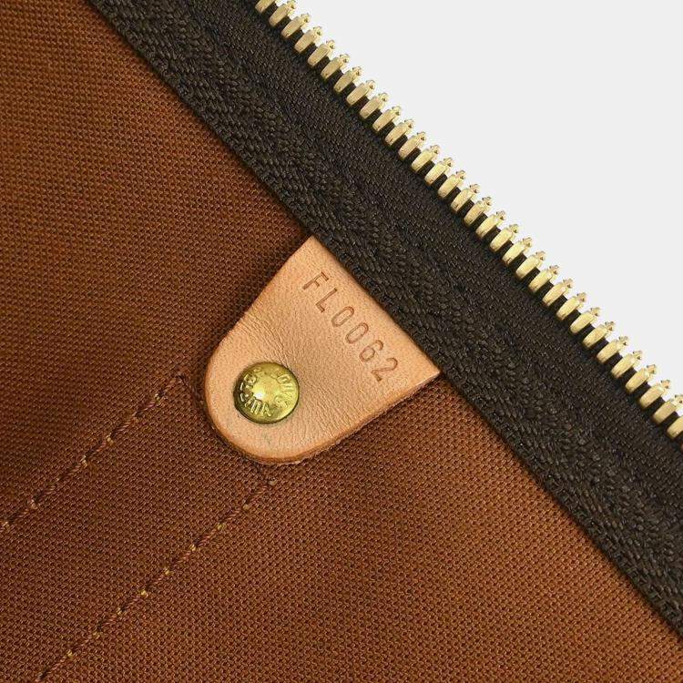 Pre Owned Louis Vuitton Keepall 50 Brown Monogram Canvas Duffel Bag