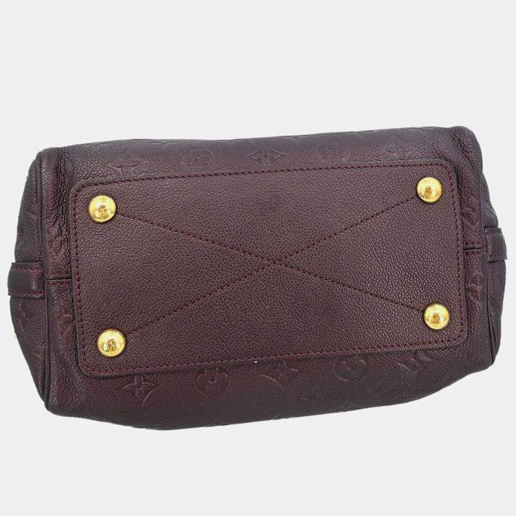 مملوكة مسبقًا Louis Vuitton Speedy Bandouliere 25 Purple Monogram Empreinte Leather Top Handle Bag