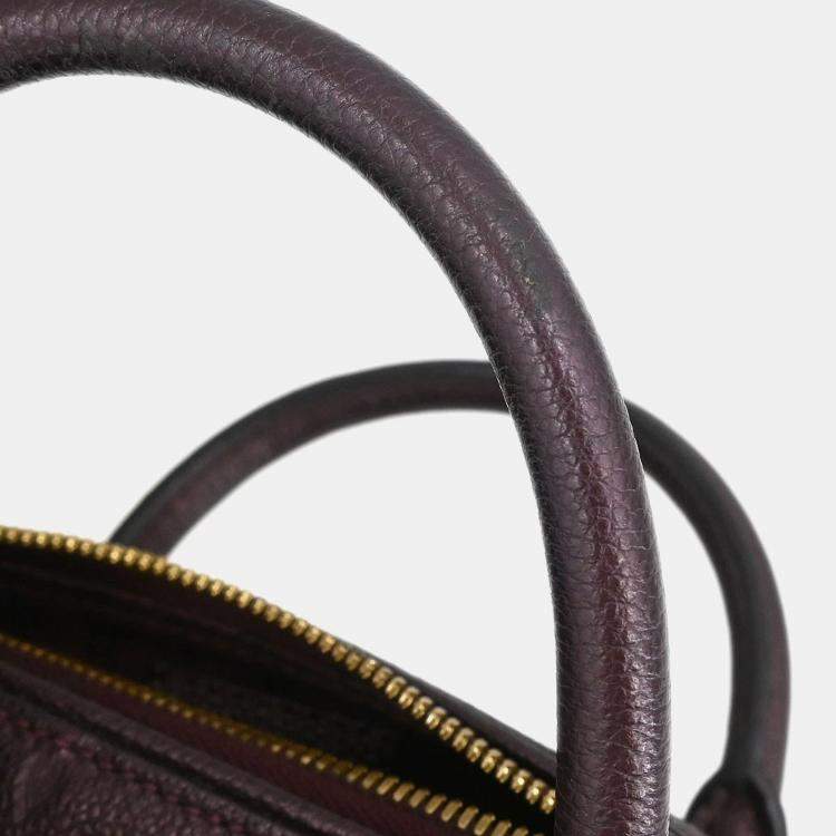 مملوكة مسبقًا Louis Vuitton Speedy Bandouliere 25 Purple Monogram Empreinte Leather Top Handle Bag
