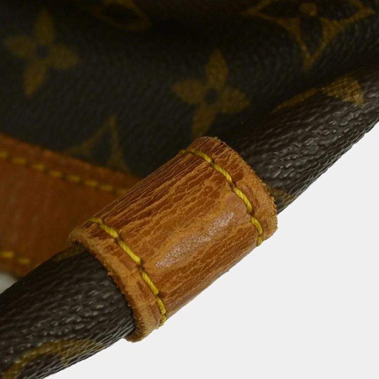 Pre Owned Louis Vuitton Keepall 55 Brown Monogram Canvas Duffel Bag
