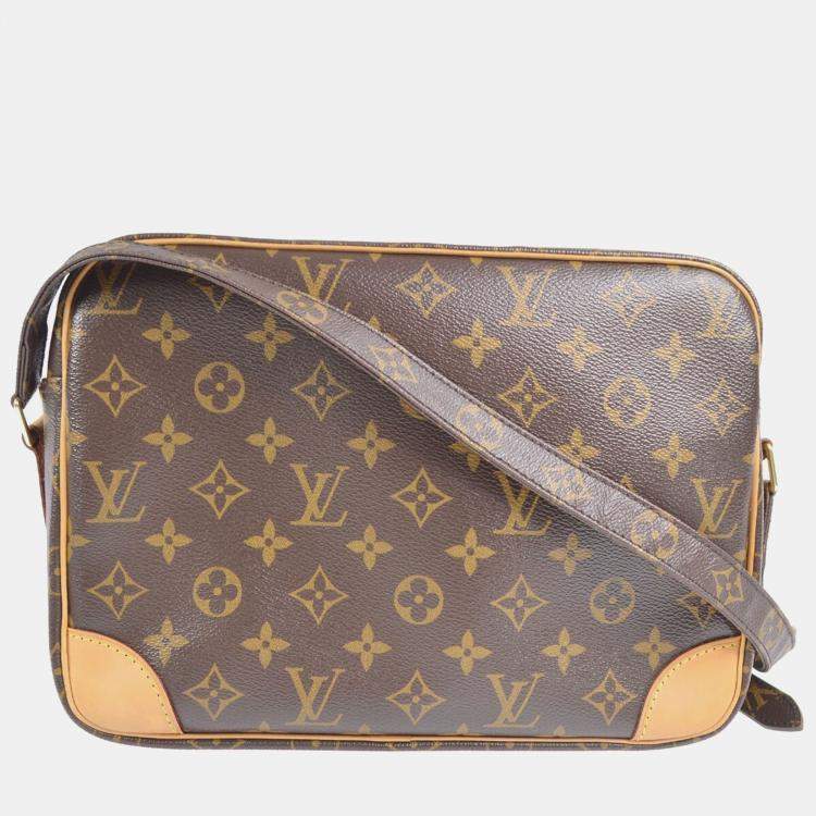 Pre Owned Louis Vuitton Nile Brown Monogram Canvas Messenger Bag