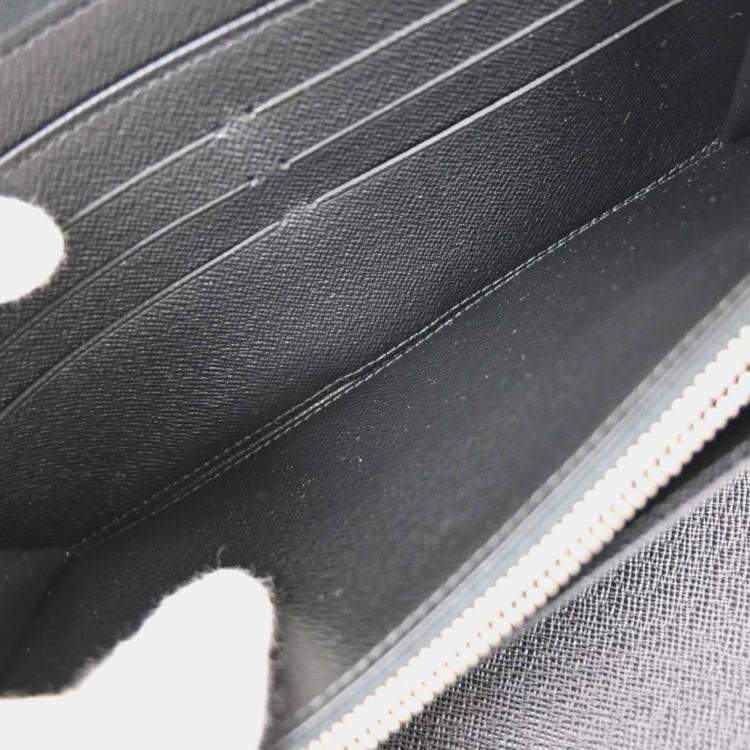 Pre Owned Louis Vuitton Damier Graphite Grey Coated Canvas Zippy Organizer Wallet