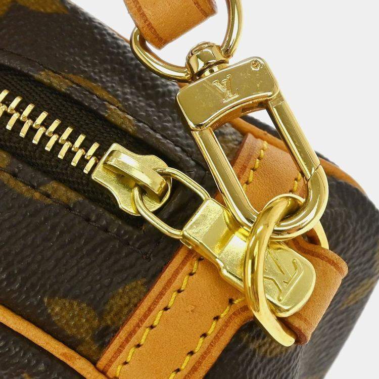 Pre Owned Louis Vuitton Trousse Wapity Brown Monogram Canvas Wristlet Bag