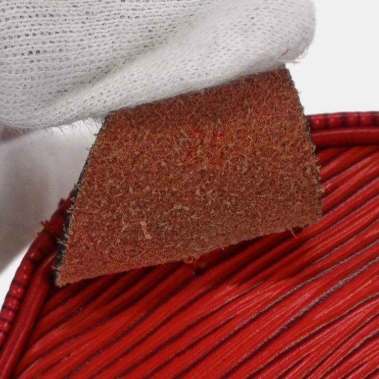 Pre Owned Louis Vuitton Speedy 25 Red Epi Leather Top Handle Bag
