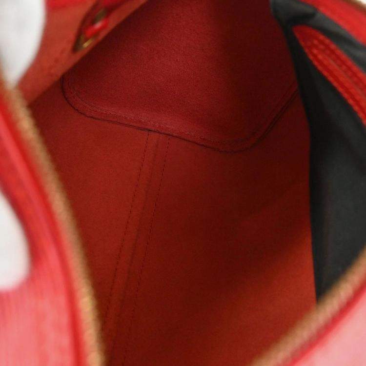 Pre Owned Louis Vuitton Speedy 25 Red Epi Leather Top Handle Bag