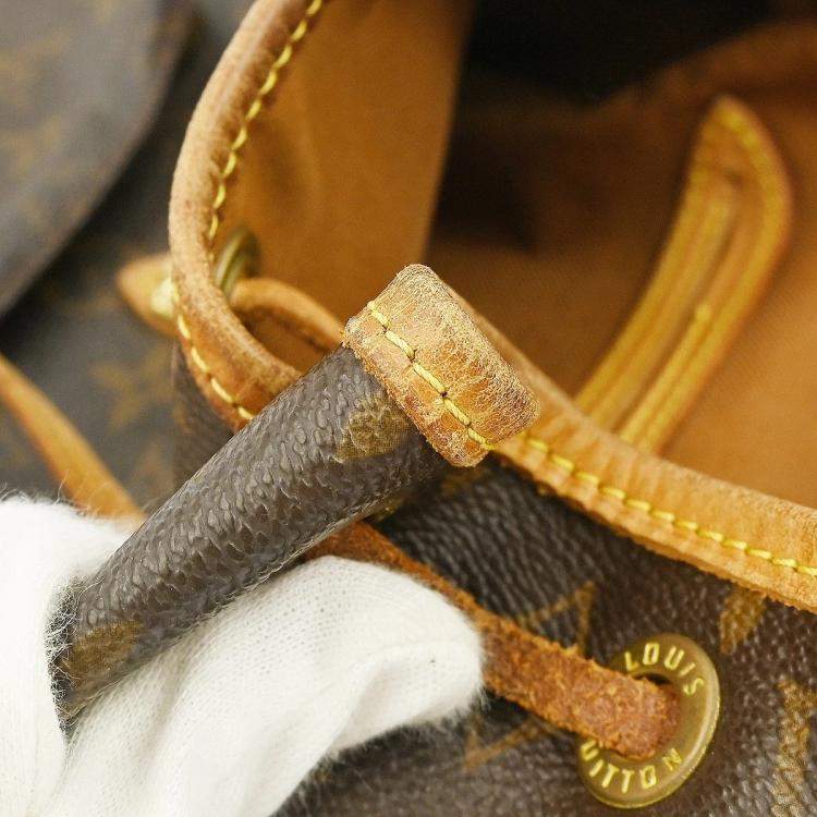 Pre Owned Louis Vuitton Montsouris MM Brown Monogram Canvas Backpack