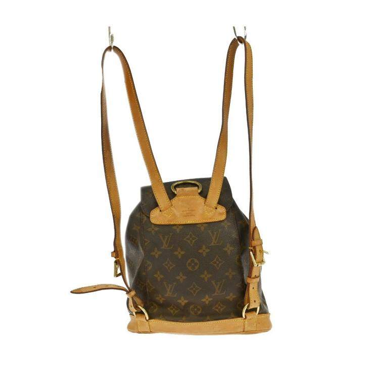 Pre Owned Louis Vuitton Montsouris MM Brown Monogram Canvas Backpack