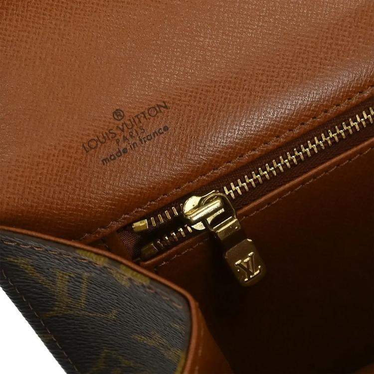 Pre Owned Louis Vuitton Monogram Pochette Dame PM Brown Monogram Canvas Clutch Bag