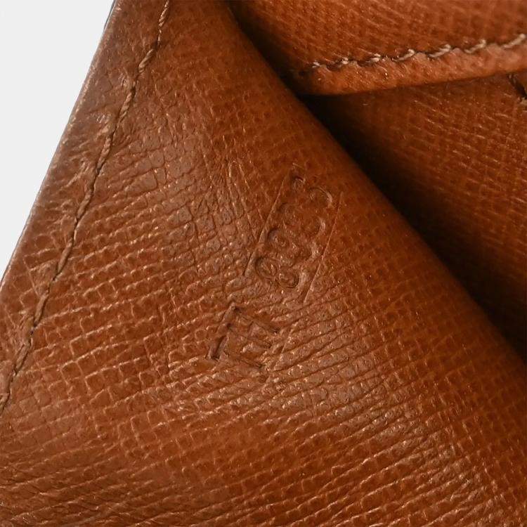 Pre Owned Louis Vuitton Monogram Pochette Dame PM Brown Monogram Canvas Clutch Bag