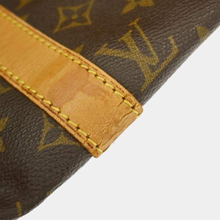 Pre Owned Louis Vuitton Keepall 50 Brown Monogram Canvas Duffle Bag