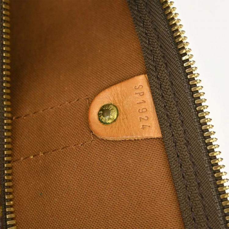Pre Owned Louis Vuitton Keepall 50 Brown Monogram Canvas Duffle Bag