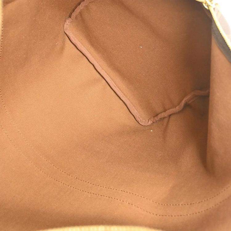 Pre Owned Louis Vuitton Keepall 50 Brown Monogram Canvas Duffle Bag