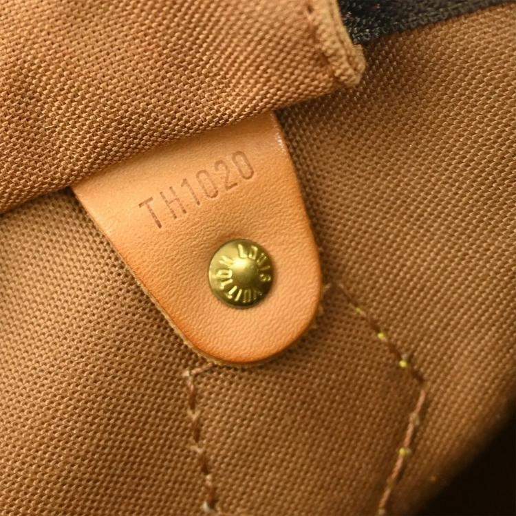 Pre Owned Louis Vuitton Speedy 30 Brown Monogram Canvas Top Handle Bag