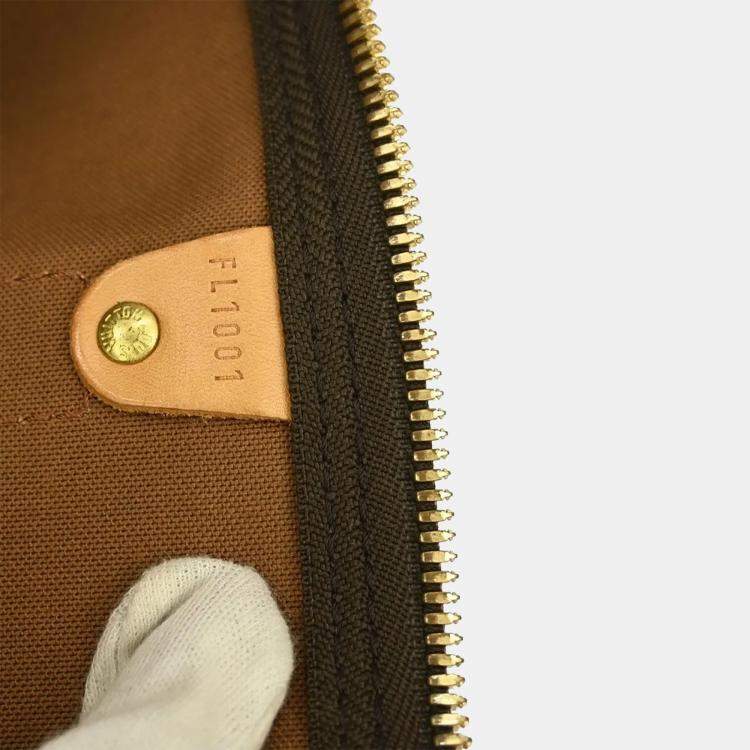 Pre Owned Louis Vuitton Keepall 55 Brown Monogram Canvas Duffel Bag