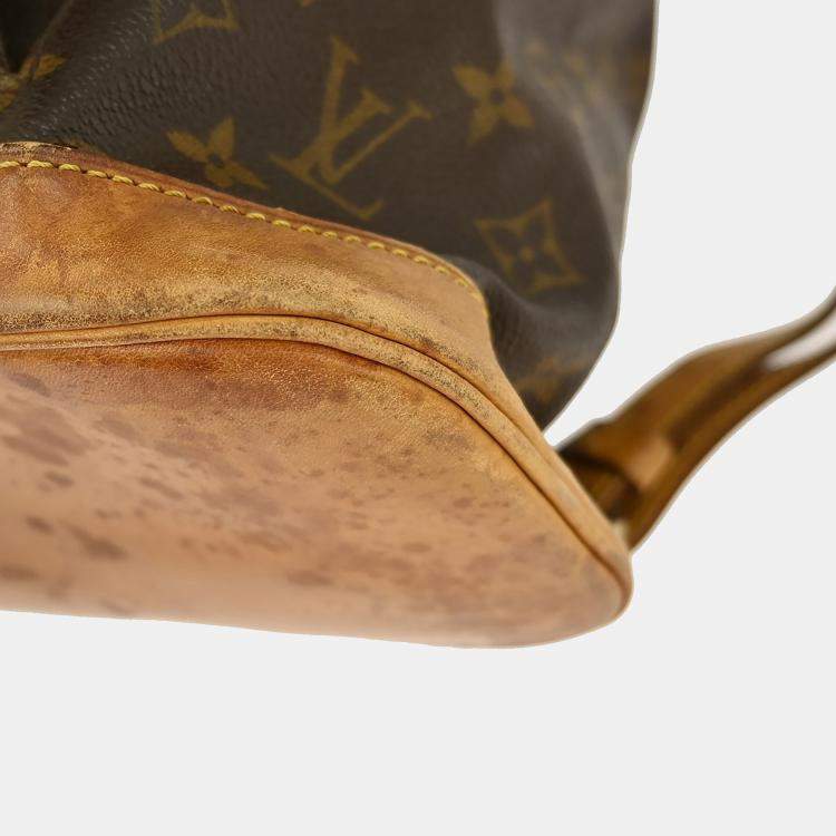 Pre Owned Louis Vuitton Montsouris GM Brown Monogram Canvas Backpack