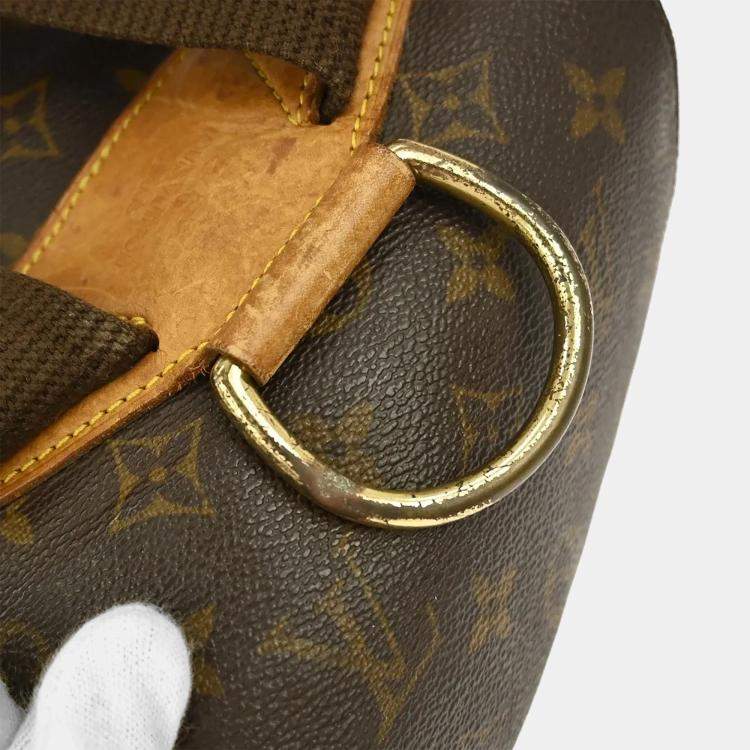 Pre Owned Louis Vuitton Montsouris GM Brown Monogram Canvas Backpack