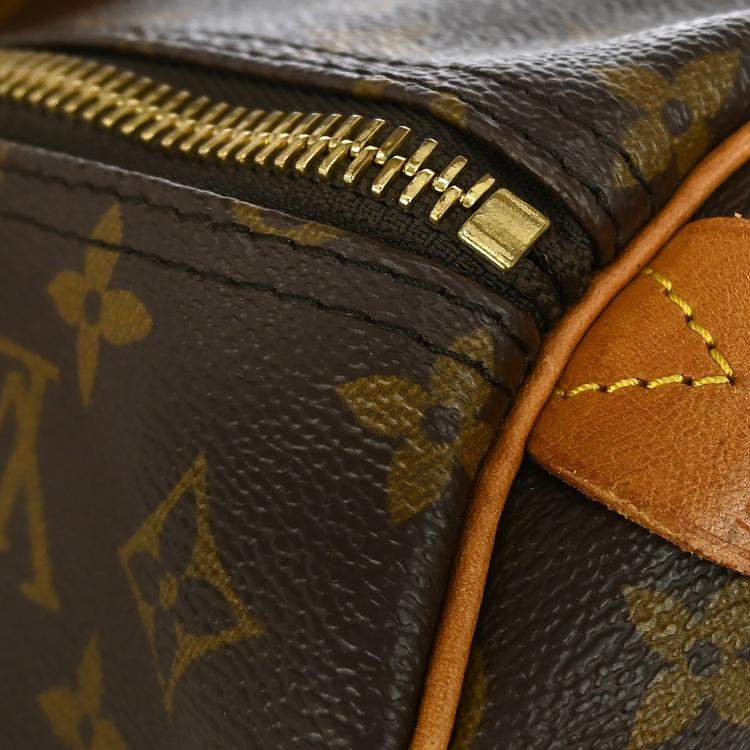 Pre Owned Louis Vuitton Keepall 60 Brown Monogram Canvas Duffel Bag