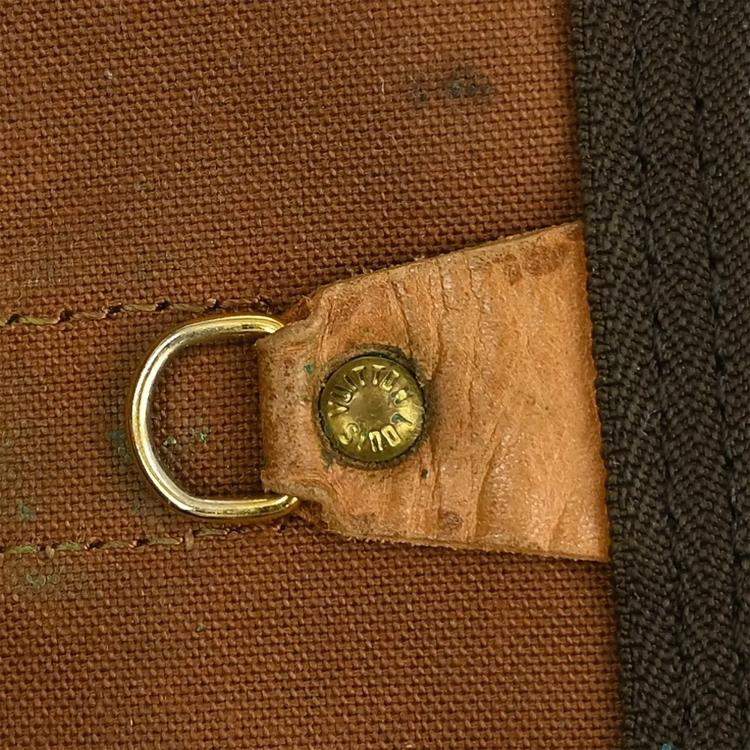 Pre Owned Louis Vuitton Keepall 60 Brown Monogram Canvas Duffel Bag