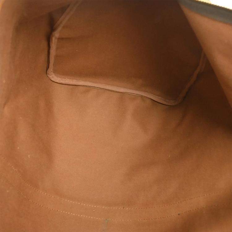 Pre Owned Louis Vuitton Keepall 60 Brown Monogram Canvas Duffel Bag